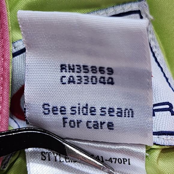 Roper Vest Womens S Pink Tan Neon Green Reversible Puffer Snap Western Retro - Picture 9 of 14